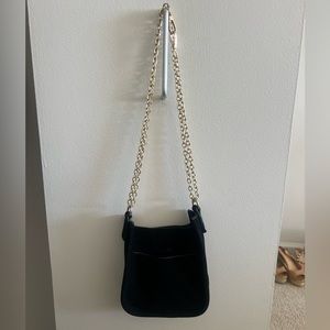 AHDORNED MINI SUEDE MESSENGER CROSSBODY BAG
